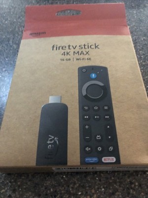 AMAZON FIRE TV Stick 4K MAX, Wi-Fi 6E, 2.0 GHz, 16GB/ALEXA Voice Remote Enhanced