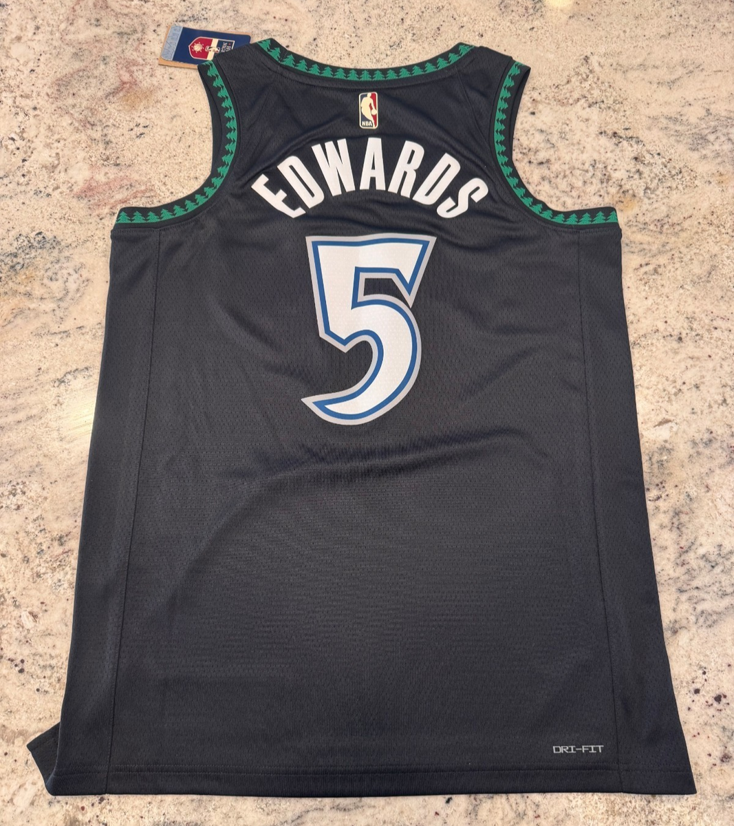 Nike Minnesota Timberwolves Anthony Edwards #5 Black Hardwood Nike Minnesota Timberwolves Anthony Edwards #5 Black Hardwood