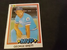 1981 Donruss #491 MVP George Brett Kansas City Royals HOF Baseball Card NM-MT/MT