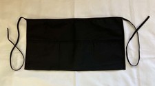 waitress barmaid caterer black aprons 3 pockets