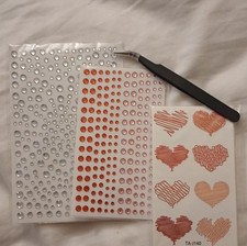 YGDZ 12 Sheets Valentine's Day Temporary Tattoos for Adults, Hearts Lips