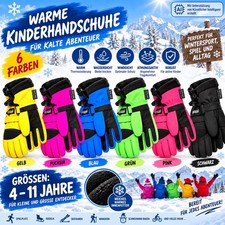 Kinder Handschuhe Jungen M&auml;dchen Winterhandschuhe Skihandschuhe Sport Schnee C84