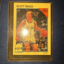 Scott Skiles Autographed Ball Card