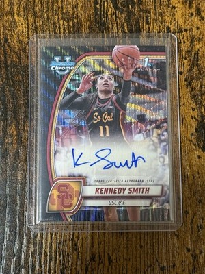 2024-25 Bowman University Chrome - Chrome Prospect Autographs Kennedy Smith #44