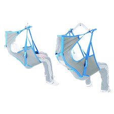 Mopedia Harnais de levage pour personnes handicapées Muevo avec appui-tête Gris