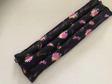 heat pad SALE Rice Flax Hot/cold shoulder neck wrap pack  21x6'' Floral On Black