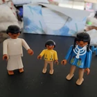 Vintage Playmobil Indian/native Figures (3) 1991 And 1974