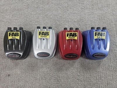 Danelectro FAB Metal Overdrive Distortion Chorus Guitar Effects Pedal Lot 4