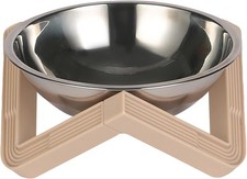 Elevated Dog Cat Bowl Pet Feeder Stainless Steel Raised Food Water Stand