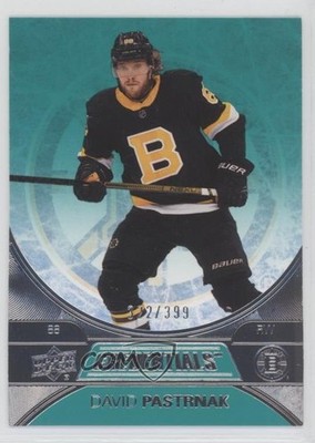 2021-22 Upper Deck Credentials Teal 322/399 David Pastrnak #49 08t3