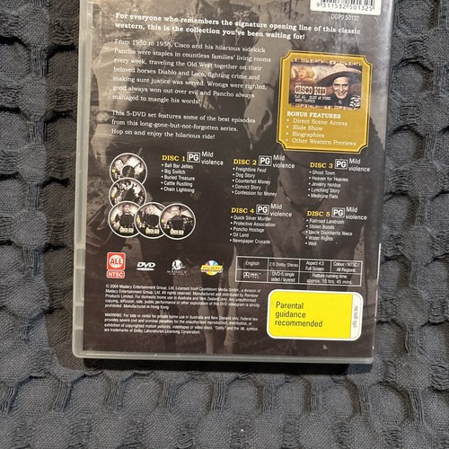 The Cisco Kid Collection DVD 25 Episodes 5 Disc NTSC All Regions Western Series - Picture 4 of 7