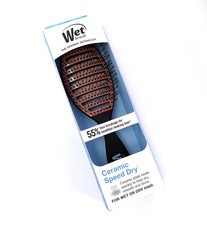 Wet Brush Ceramic Plate Speed Dry For Wet Or Dry Hair - Black Vented Design NEW