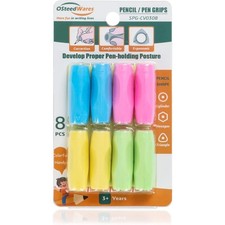 Ergonomic Pencil Grips Silicone 8 Pack for Kids and Adults Handwriting Aid 3