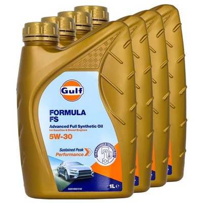 Motoröl Gulf Formula FS 5W-30 4 X 1 Liter für Renault Subaru Suzuki Toyota VW
