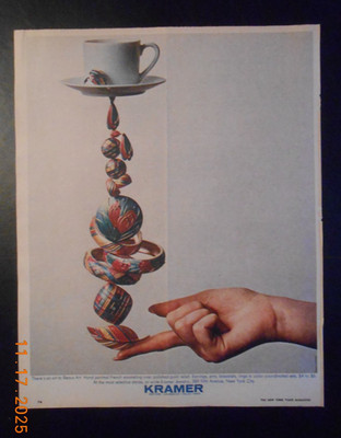 1968 Kramer Beaux Art earrings pins bracelet rings color sets NYC NY vintage AD