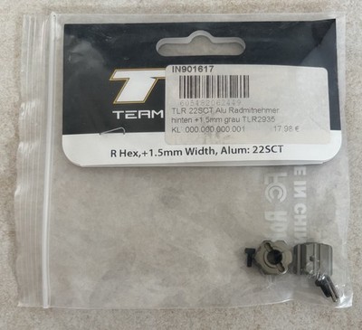 Team Losi Racing #TLR2935 * Rear Hex, +1.5mm Width * TLR22 22T 22SCT