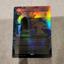 Magic: The Gathering Urza's Mine Borderless Foil Double Masters Rare Land #370