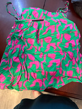 Sanctuary Woven Cami Tank Top Floral Green Pi...
