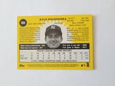 2020 TOPPS HERITAGE HIGH NUMBER FRENCH TEXT KYLE HIGASHIOKA YANKEES RANGERS