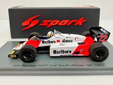 Spark Alfa Romeo F1 183t N 22 2nd Sud African Gp 1983 Andrea De Cesaris 1:43 S8806
