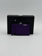 Ridge Slim RFID Blocking Wallet Alaska Twilight (Purple) Brand New