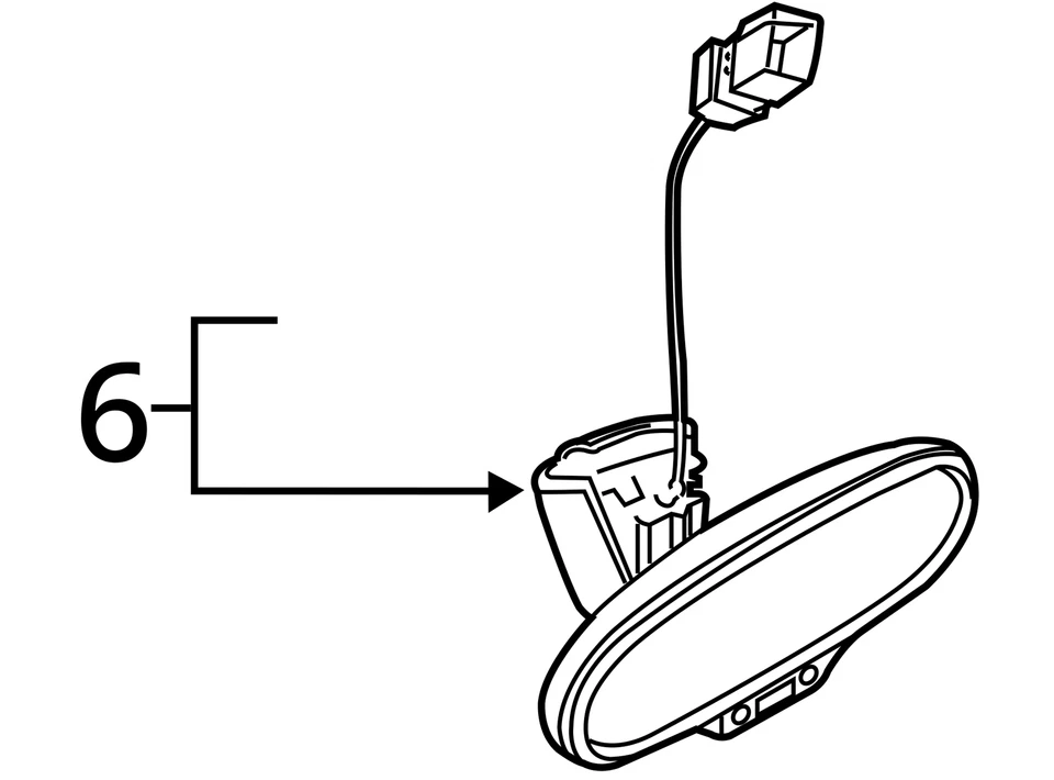 Rear View Mirror With Automatic Dimming Fits 15-19 AUDI S3 6780472 - Image 4 of 4