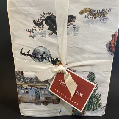 Pottery Barn National Lampoon s Christmas Vacation KING Sheet Set NEW With Tags