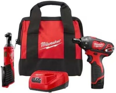 M12 12V Lithium-Ion Cordless 3/8 in. Ratchet and Screwdriver battery charger bag