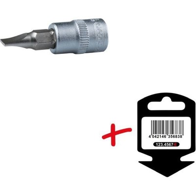KS TOOLS Schlitz Nuss Steckschlüsseleinsatz Stecknuss Chrom-Vanadium-Stahl