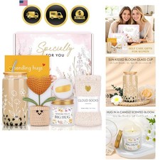 Get Well Soon Gift Basket for Women Recovery Care Package with Candle Socks
