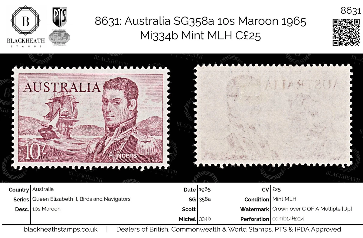 Timbres-poste de Tasmanie Catalogue de timbres