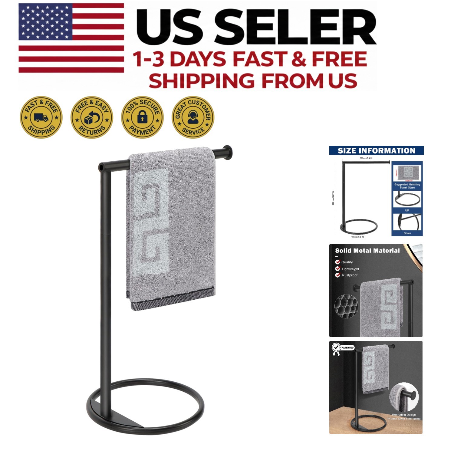 Holder Stand - Heavy Duty Design, Easy Installation