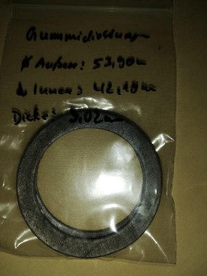 8 Verstärkte Gummi-Verschraubungsdichtungen:54,97mm/44,80mm/2,78mm