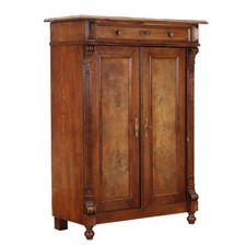Credenza Umbertina Antica Abete Faggio Italia XIX Secolo Originale