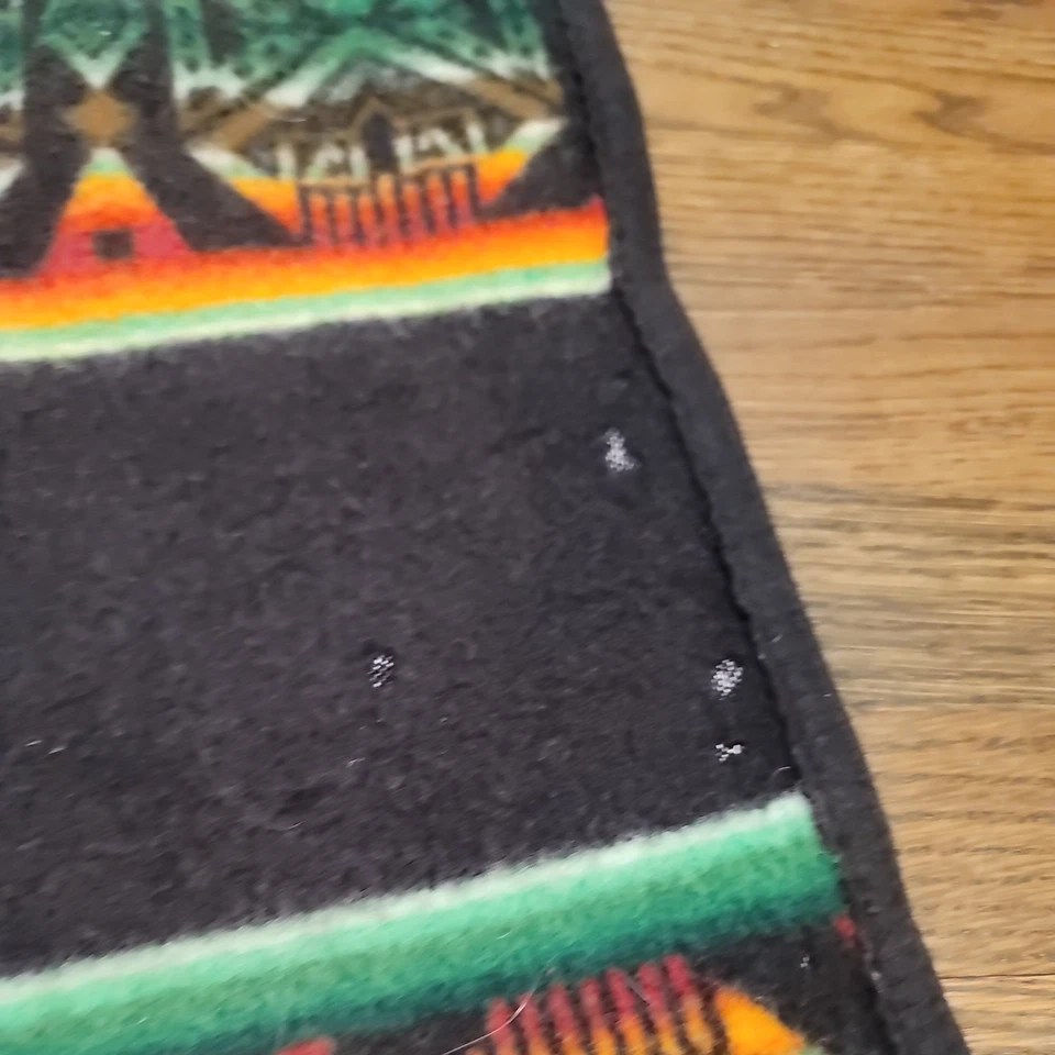 28"×40" Vtg. wool Beaver State Pendleton woolen mills blanket Sell as is (11) - Image 3 of 4