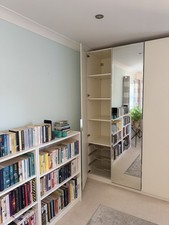 3 Door Wardrobe with mirrored door 