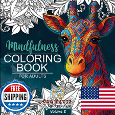 Mindfulness Coloring Book For Adults: 50 Unique Animal Mandalas, Stress Relief