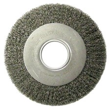 Weiler 06100 8in Medium Crimped Wire Wheel Brush .0104in Fill 2in AH
