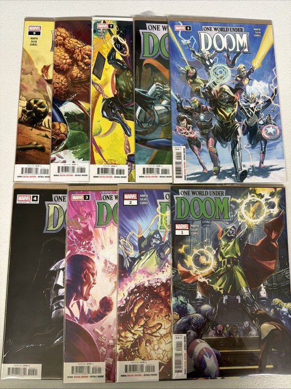 One World Under Doom #1 2 3 4 5 6 7 8 9 2025 Marvel Comics Lot Run Set NM *W16