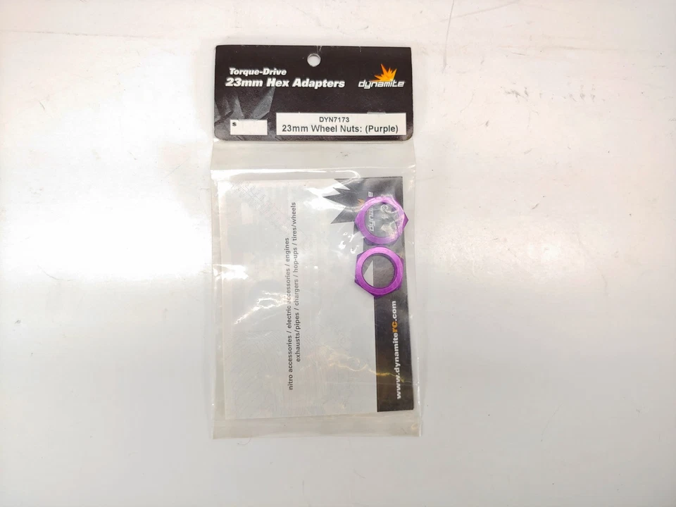 4x Dynamite Purple Aluminum Torque-Drive 23mm Hex Adapters for 1/8 Monster Truck - Image 2 of 4