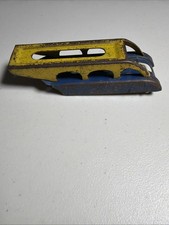 Wyandotte Auto Transporter Trailer Pressed Steel Blue  Yellow. Vintage