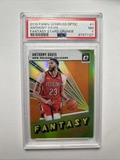 Psa 7 2018 Anthony Davis #1 Fantasy Stars-Orange/39