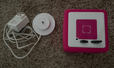Tonies Toniebox Pink Audio Box Player GREAT condition charging cord/headphones