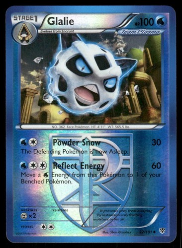 Pokemon Tcg Glalie [Reverse Holo] #22 Pokemon Plasma Blast LP