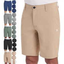 Mens 4 Way Stretch Quick Dry Shorts Hybrid Casual Summer Golf Chino Half Pants