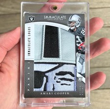 Amari Cooper 2015 Immaculate Logos Raiders Logo Patch Player Worn Rookie RC /16