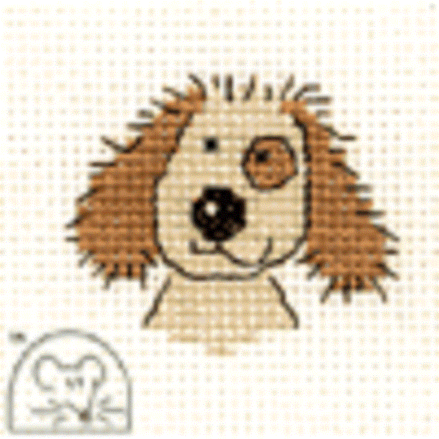 Mouseloft Stitchlets 'Cuddly Dog' Cross Stitch Kit