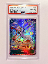 One Piece Carrying On His Will (OP-13) - Uta Alternate Alt Art Foil PSA 10 ENG