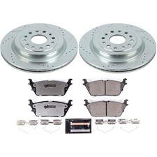 Power Stop Z36 Rear Brake Pads and Rotors Kit Fits Late Model Ram 1500 Trucks