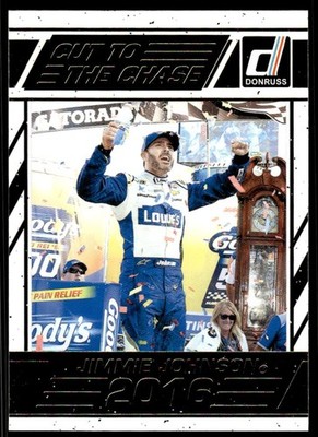 2017 Donruss #CC7 Jimmie Johnson Cut to the Chase